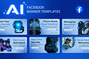 AI Facebook Banners, a Social Media Template by Brandify Studio