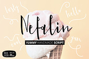 Nefalin Yummy Script Font, a Script Font by YandiDesigns (Thumbnail 1 of 3)