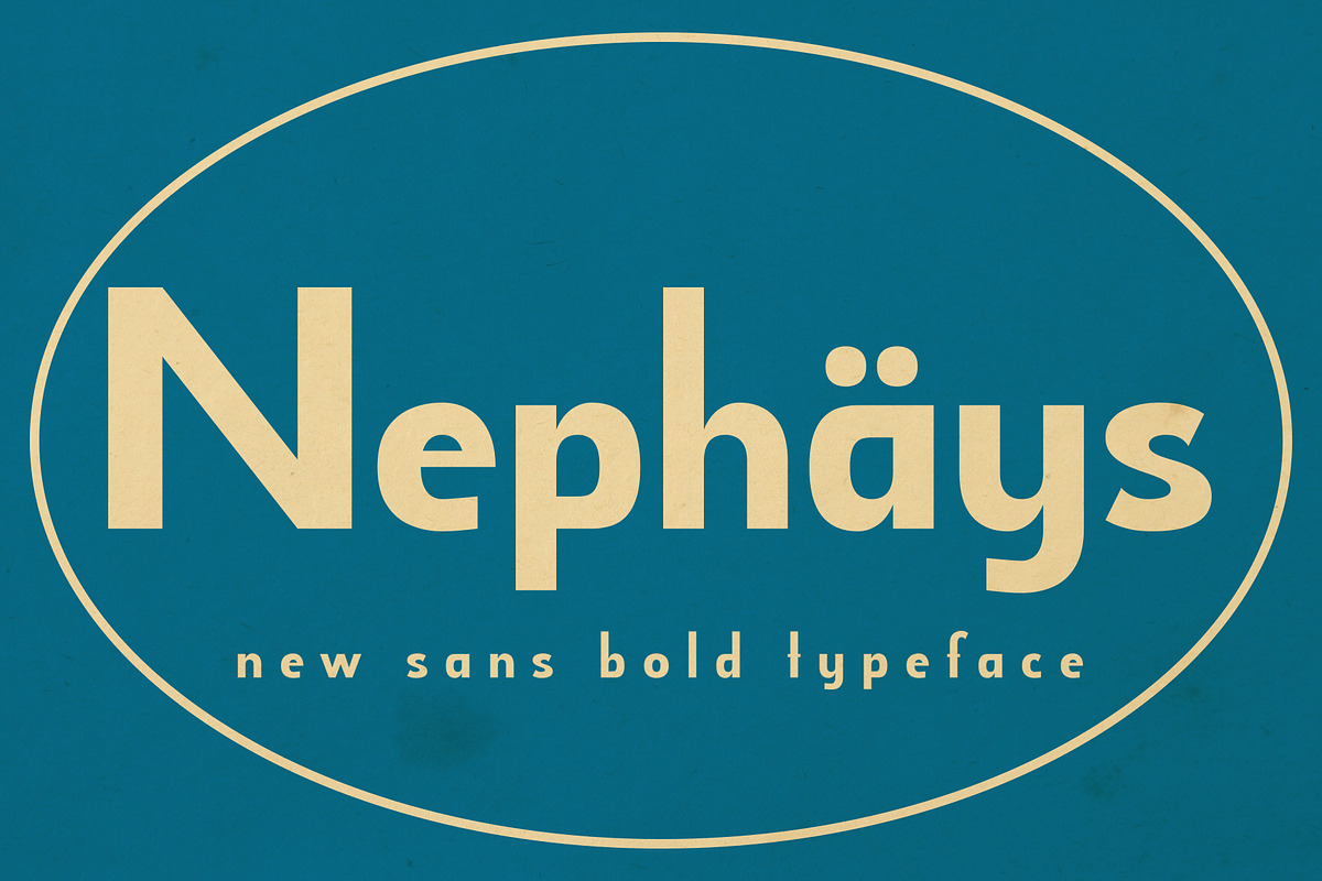 Nephays Typeface, a Sans Serif Font by Nowpe Studio (Photo 1 of 5)