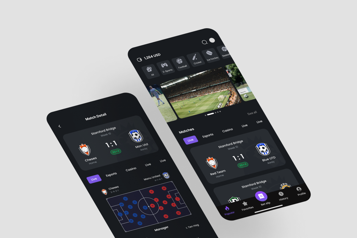 Soccer Score - Football Live UI Kit, an UI Kit Template by iDoodle Studio (Photo 2 of 4)