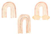 Watercolor Rainbows Set, an Object Illustration by MayaNavits (Thumbnail 3 of 9)