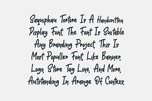 Saquiphau Tortore - Hand Drawn Font