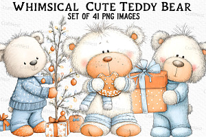 Whimsical  Cute Teddy Bear, an Illustration by Craft Nest