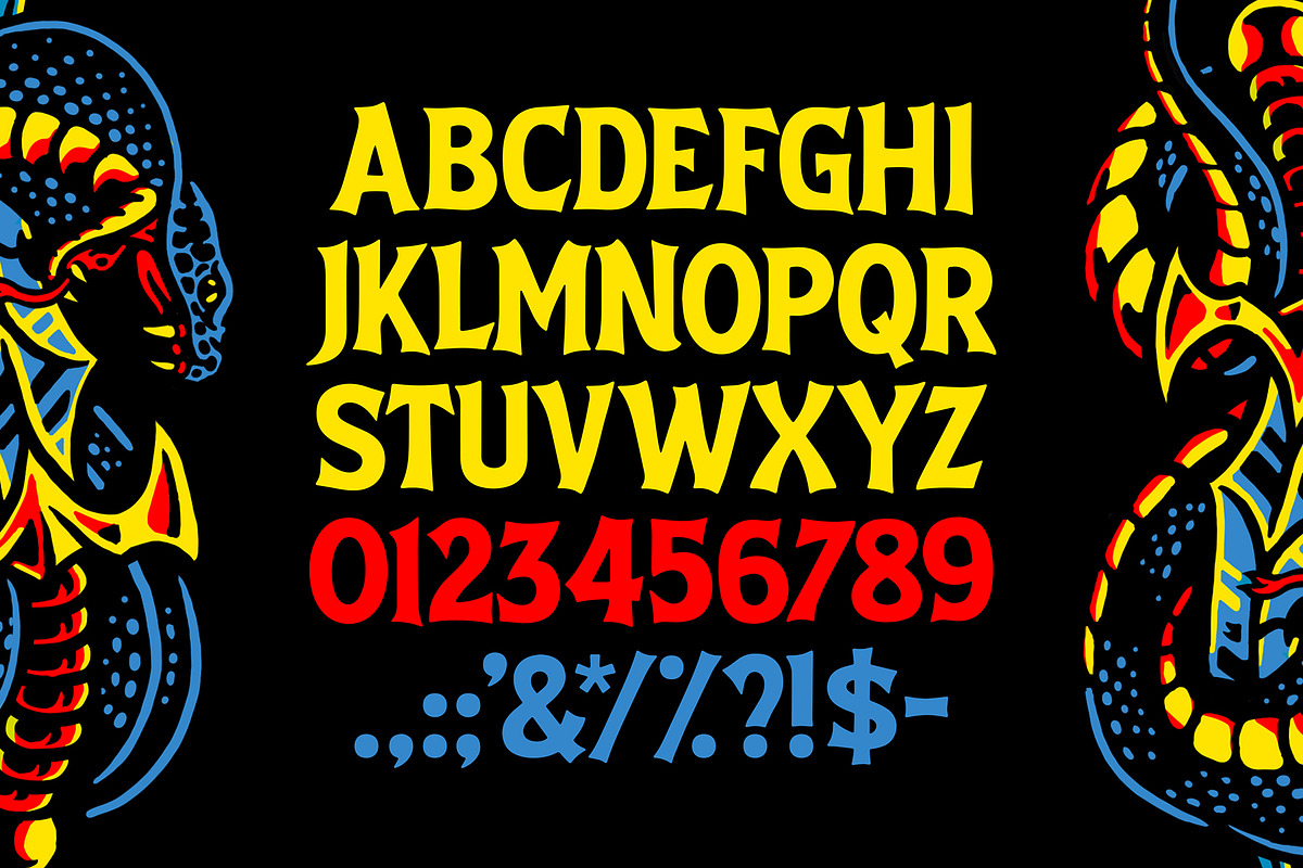 Vicious Venom Font, a Font by MightySHORT (Photo 2 of 3)