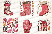 Hand Drawn Whimsical Christmas, an Illustration by DreamCafeArt (Thumbnail 2 of 6)