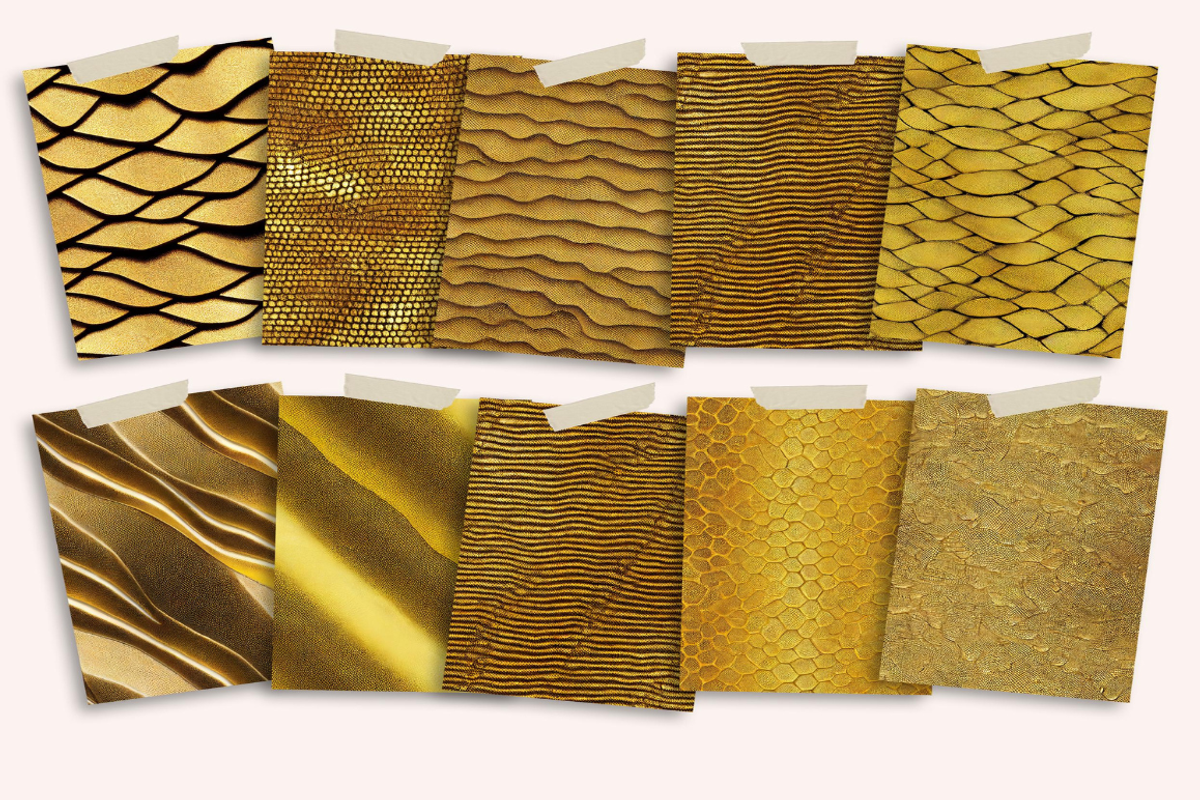 Gold Snake Skin Seamless, a Pattern Graphic by PrintablesByFranklyn (Photo 3 of 10)