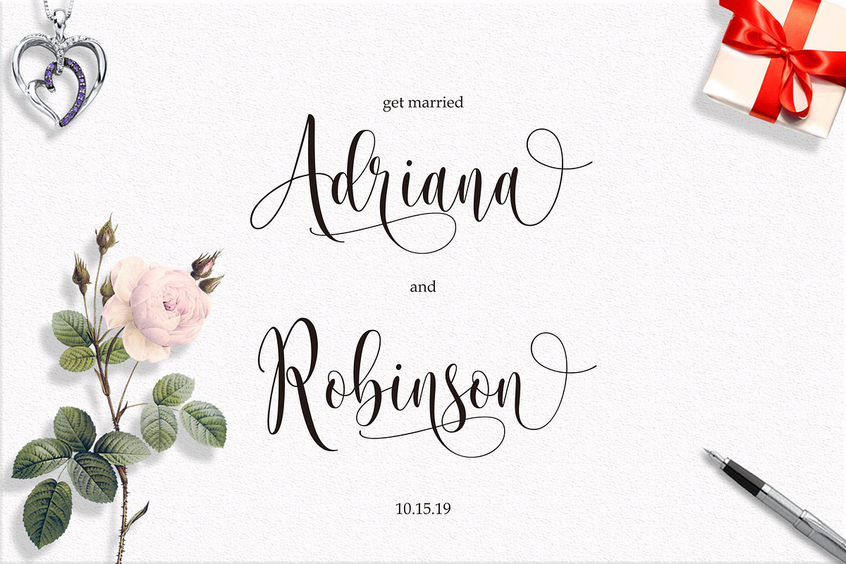 Someday Script Font preview 8