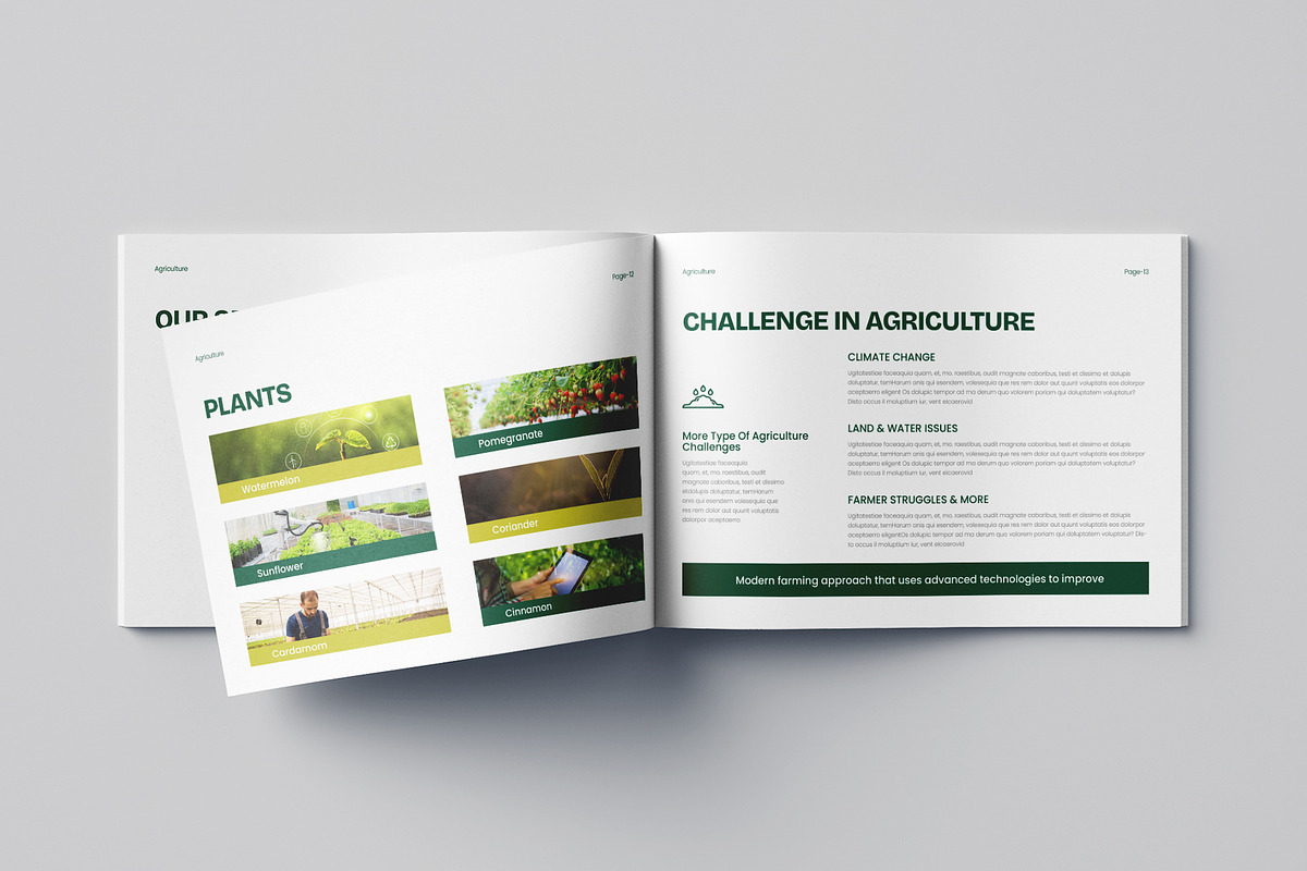 Agriculture Brochure Landscape, a Brochure Template by Pixelpick (Photo 5 of 9)