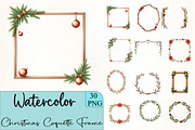 Christmas Coquette Frame Clipart, an Illustration by CrexoraLab (Thumbnail 3 of 5)