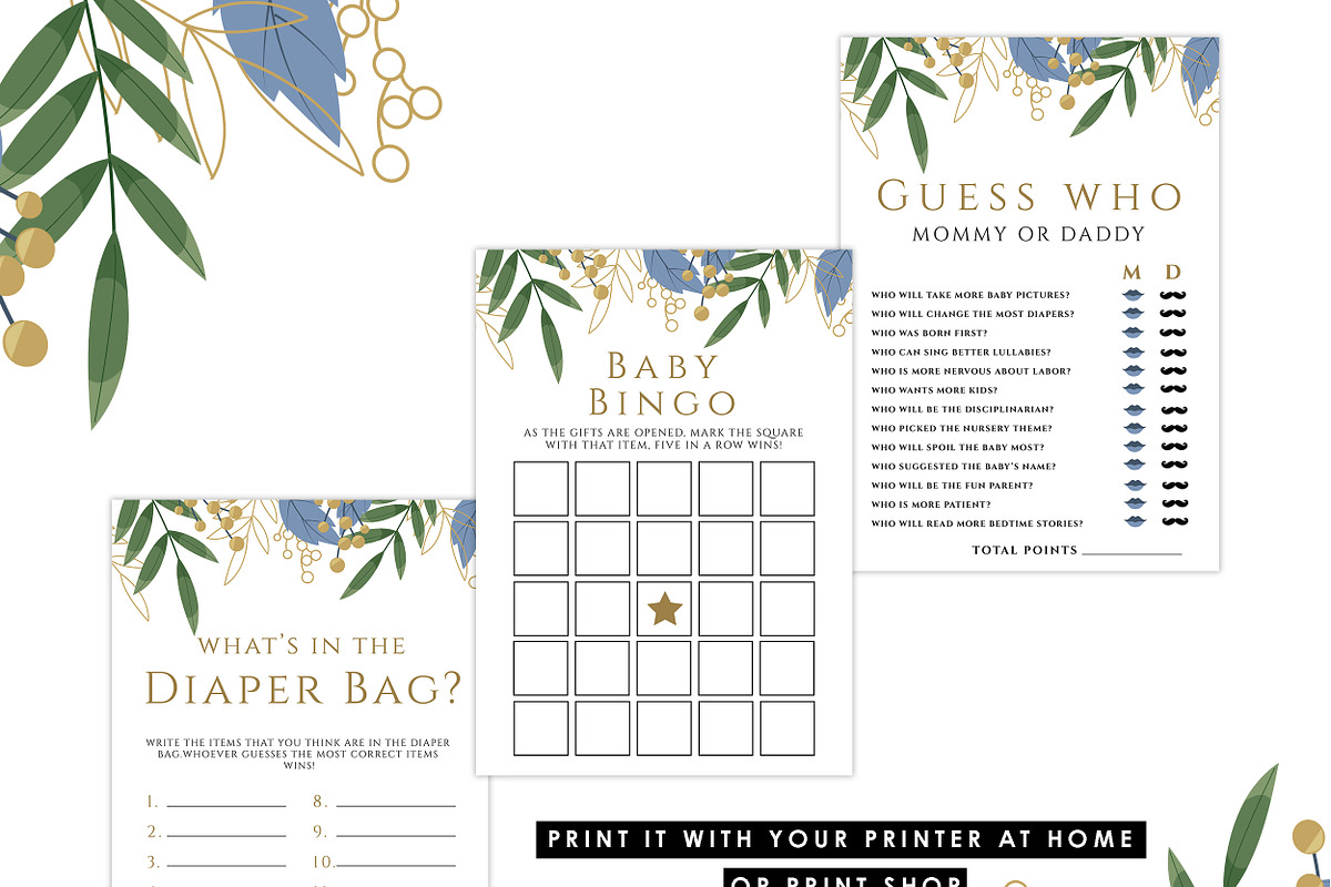 Baby Shower Games, Set Of 12, a Graphic by Wow Designs (Photo 2 of 5)