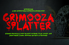 Grimooza Splatter Spooky Font