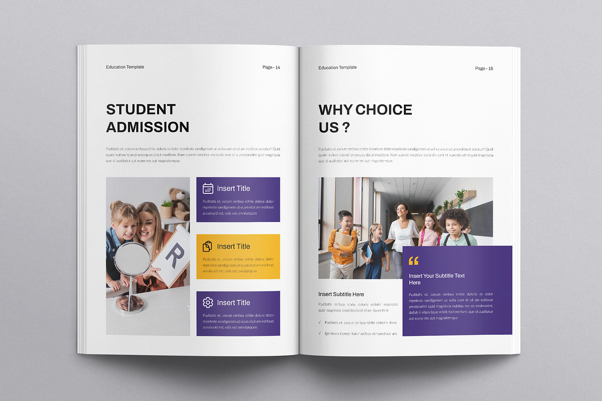 Education Template, a Brochure Template by E-Type (Photo 6 of 7)