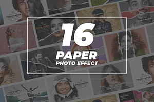 16 Paper Photo Effect