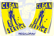 Cleaning Service Illustration, a Work Illustration by regalDRAW (Thumbnail 2 of 3)