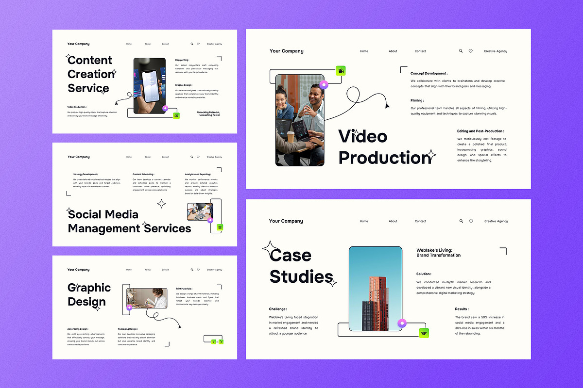 Cream Agency Services PPT, a Presentation Template by Aiyari Graphic (Photo 4 of 5)