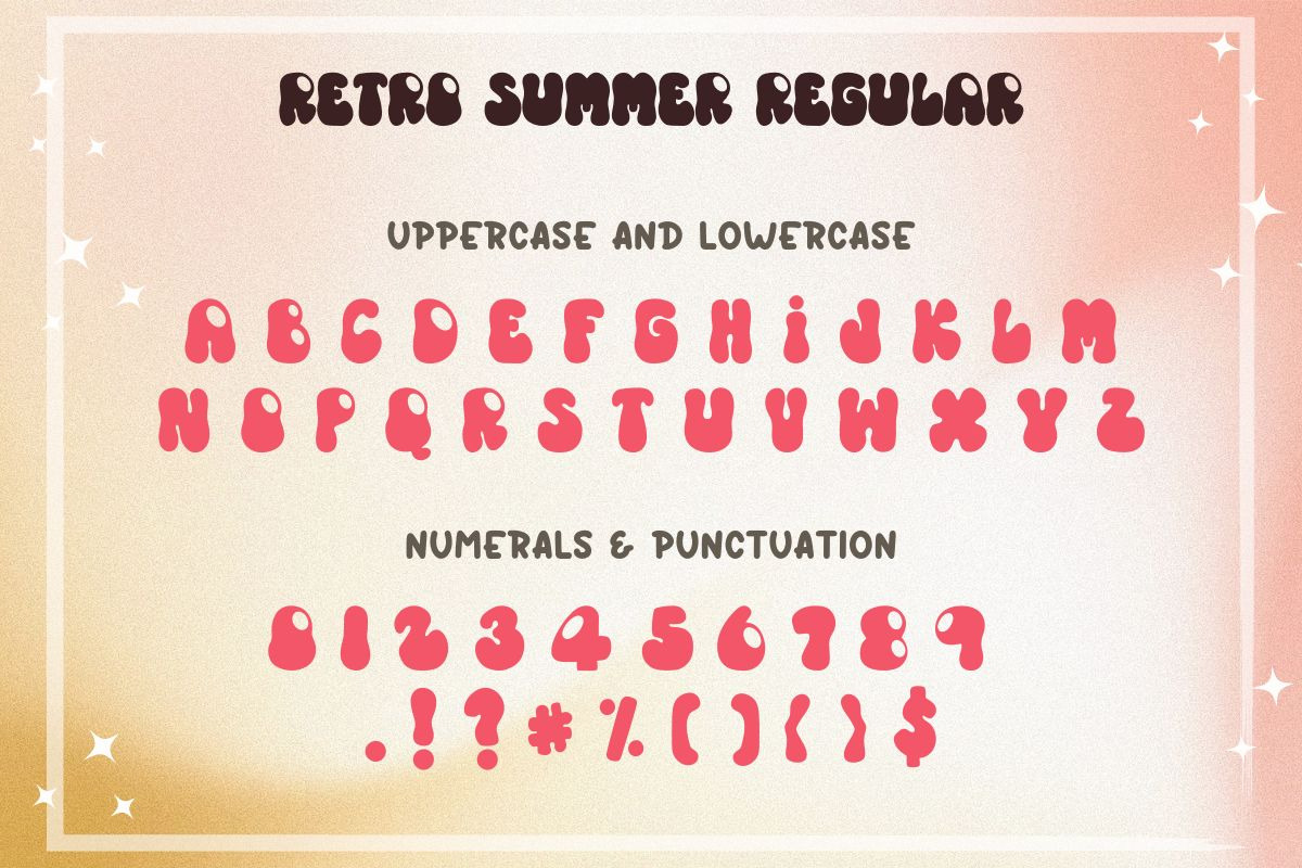 Retro Summer | Groovy Font, a Handwritten Font by AnningArts (Photo 7 of 8)