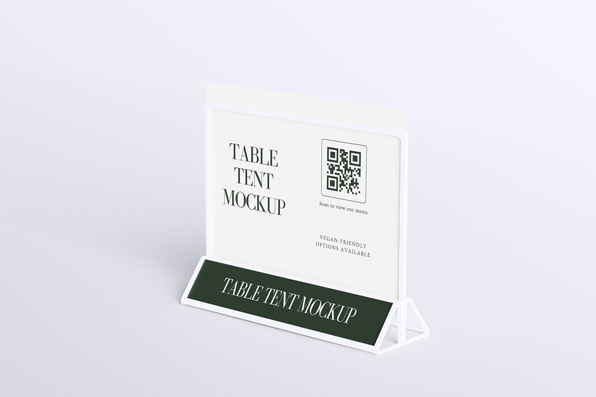 Table Tent Mockup, an Advertising Mockup by Twins_studio926 (Photo 1 of 5)