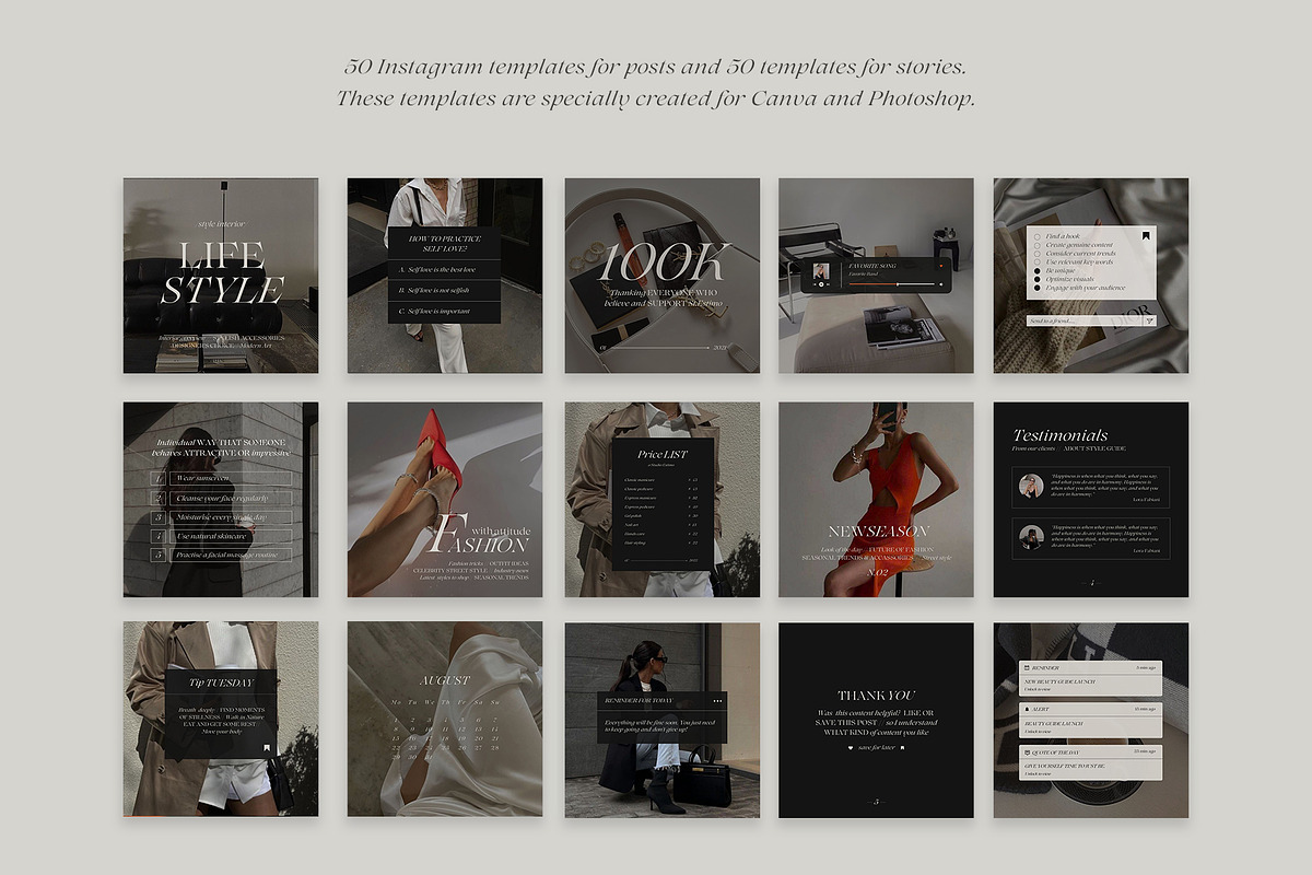 Instagram Aesthetic Templates IV, a Social Media Template by Instprofi | Studio Estimo (Photo 4 of 9)