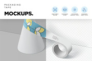 Small Packaging Tape Mockups, a Packaging Mockup by megostudi0 (Thumbnail 3 of 6)