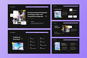 Black Project Proposal Powerpoint, a Presentation Template by Aiyari Graphic (Thumbnail 2 of 5)