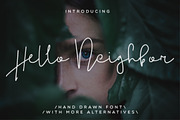 Hello Neighbor Script, a Script Font by Creamy Script (Thumbnail 1 of 9)