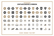 1200 Vintage Badge & Objects, a Branding & Logo Template by Toonsteb (Thumbnail 4 of 20)