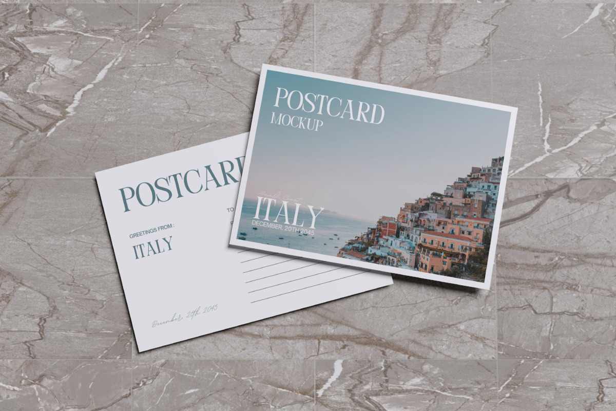 Postcard Mockup Bundle Set, an Advertising Mockup by Rielismee (Photo 5 of 5)