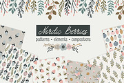 Nordic Berries Vector Collection, a Pattern Graphic by Little Nordic Atelier (Thumbnail 1 of 11)