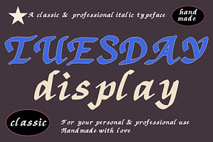 Tuesday Display Italic