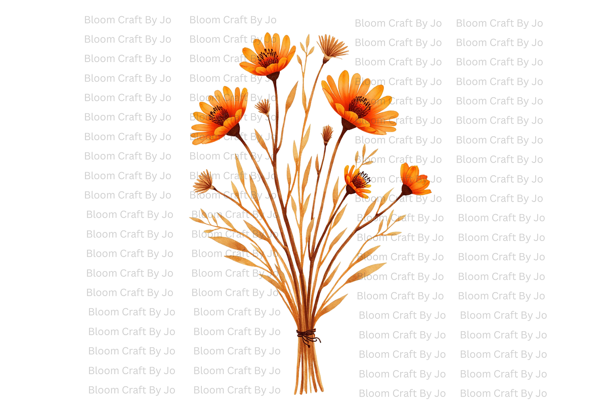 Rust Colored Wildflowers, a Decorative Illustration by Bloom Craft Creations (Photo 2 of 10)