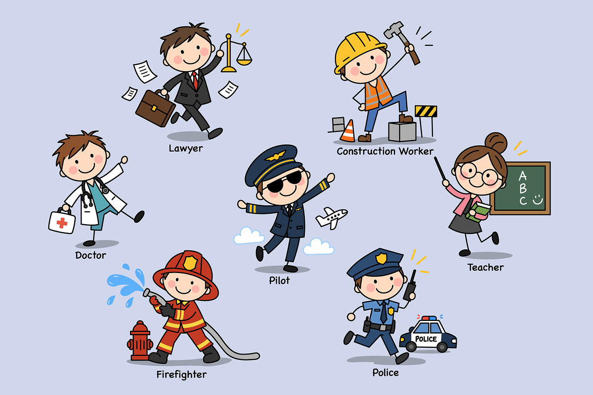Professionals and Workers Character, a Person Illustration by Artpon Illustration (Photo 3 of 3)