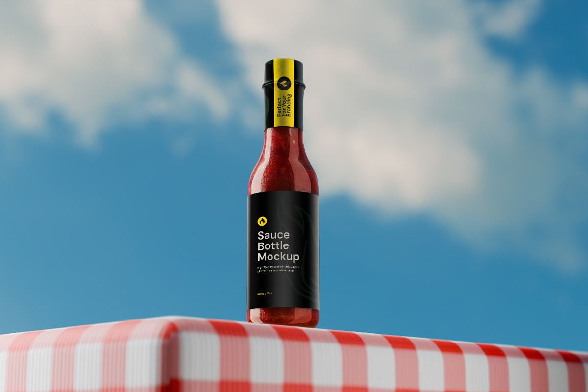 Sauce Bottle Packaging Mockup, a Cups & Container Mockup by Rahardi Creative (Photo 2 of 4)