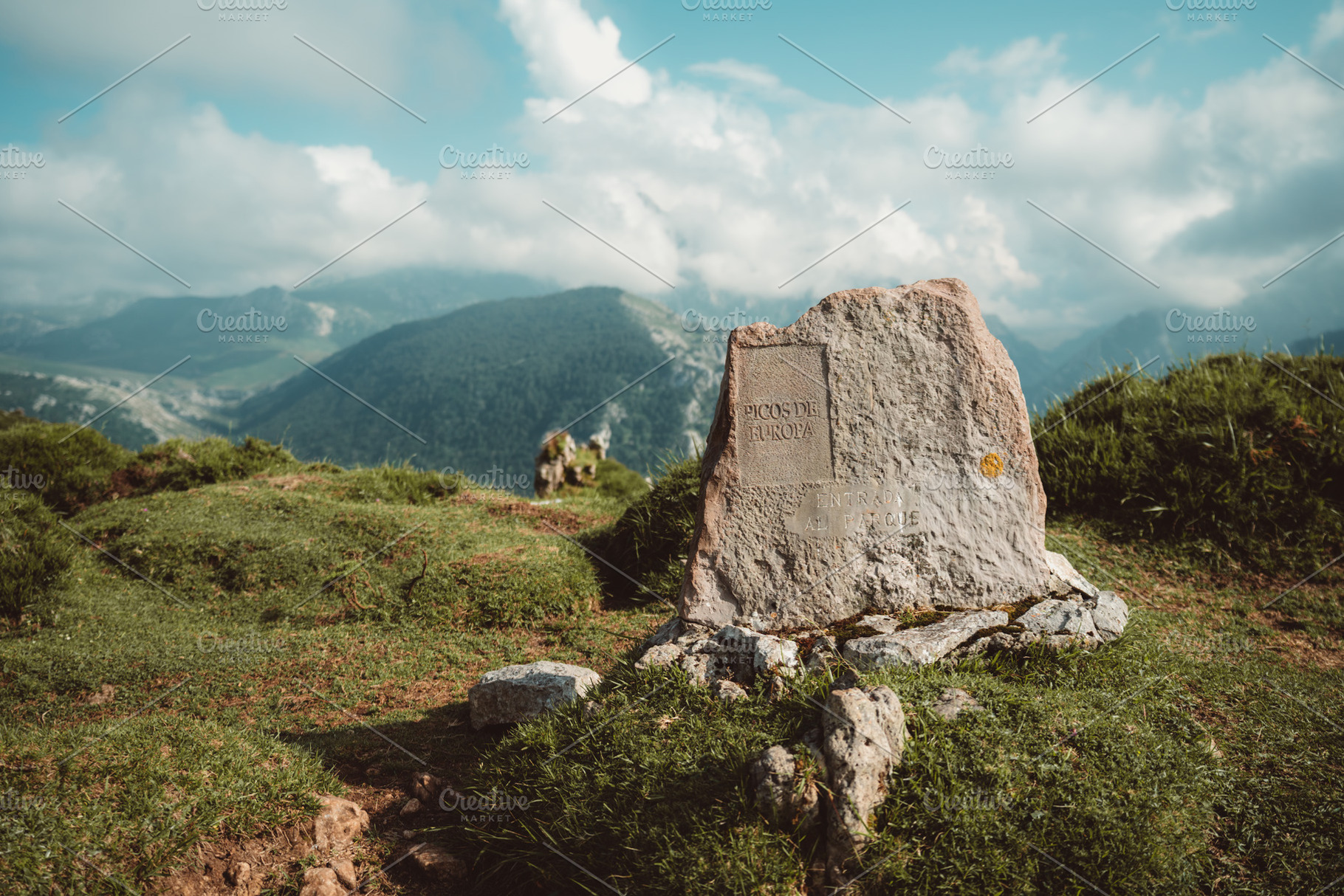 Picos de Europa park marker, a Nature Photo by SkyNext
