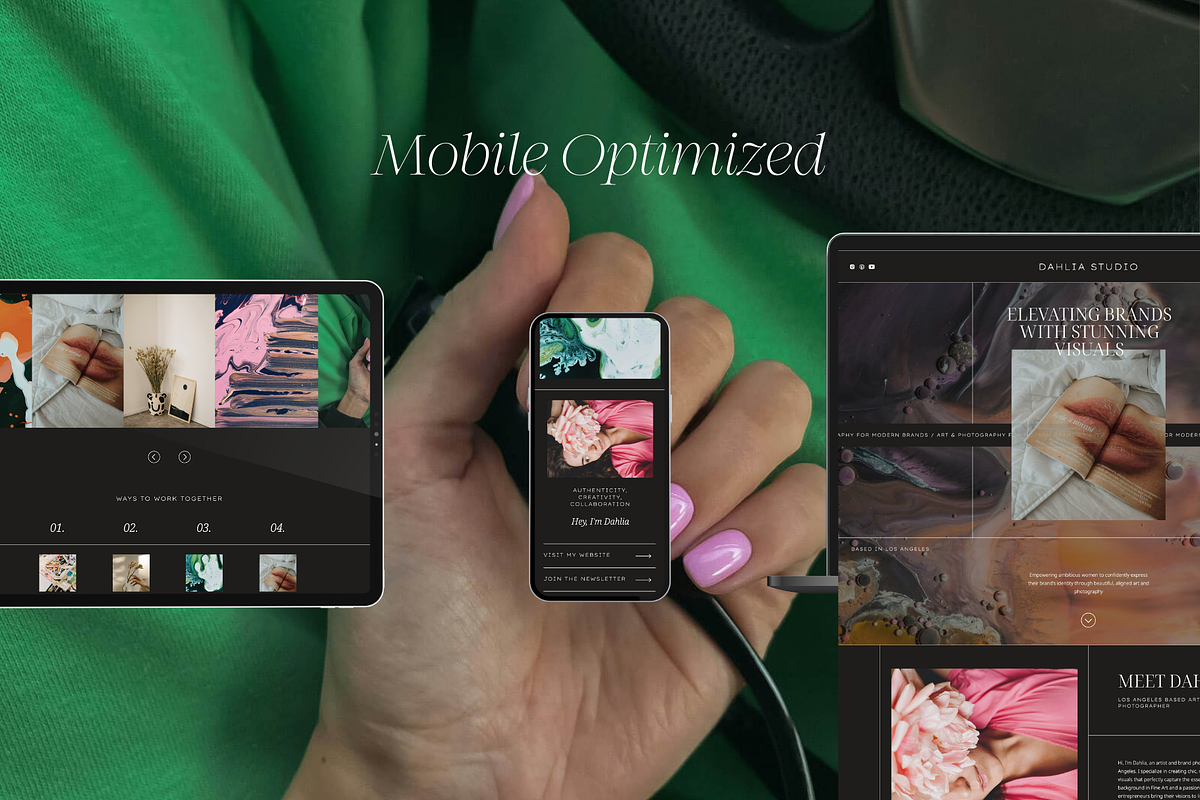 Showit Mini Website + Blog | Dahlia, a Websites & App Template by Ladyfang Creative (Photo 5 of 6)