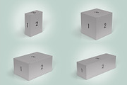 Package Box Mockups - 9 box sizes, a Packaging Mockup by Illusiongraphic (Thumbnail 17 of 19)
