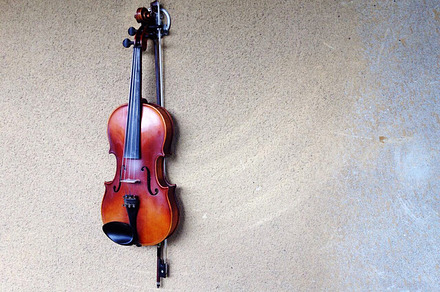 Violin on the wall