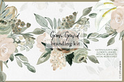 Green ground. Watercolor flowers, an Illustration by LABFcreations (Thumbnail 10 of 10)