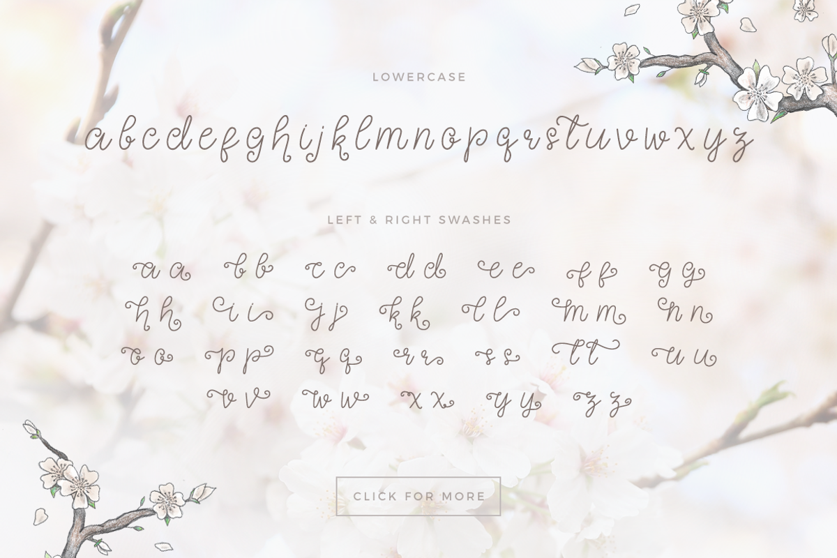 Celeia - Romantic font preview 2