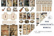 The Detective's Memoir junk journal, a Decorative Illustration by meribela (Thumbnail 5 of 16)