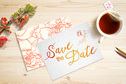 Pink mood set. Font & patterns., a Script Font by olly87 (Thumbnail 2 of 8)