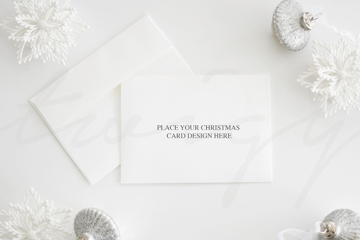 Holiday Card Mockup | landscape, a Print Template by JanaBishopCollection (Photo 2 of 2)