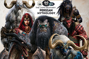 The Lapis Bestiary Fantasy Cliparts