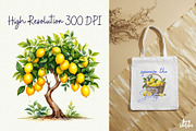 Mediterranean Lemon Clipart, an Object Graphic by Anna Design Studio (Thumbnail 5 of 9)