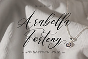 Arabella Forteny, a Script Font by Goresan Studio (Thumbnail 1 of 15)