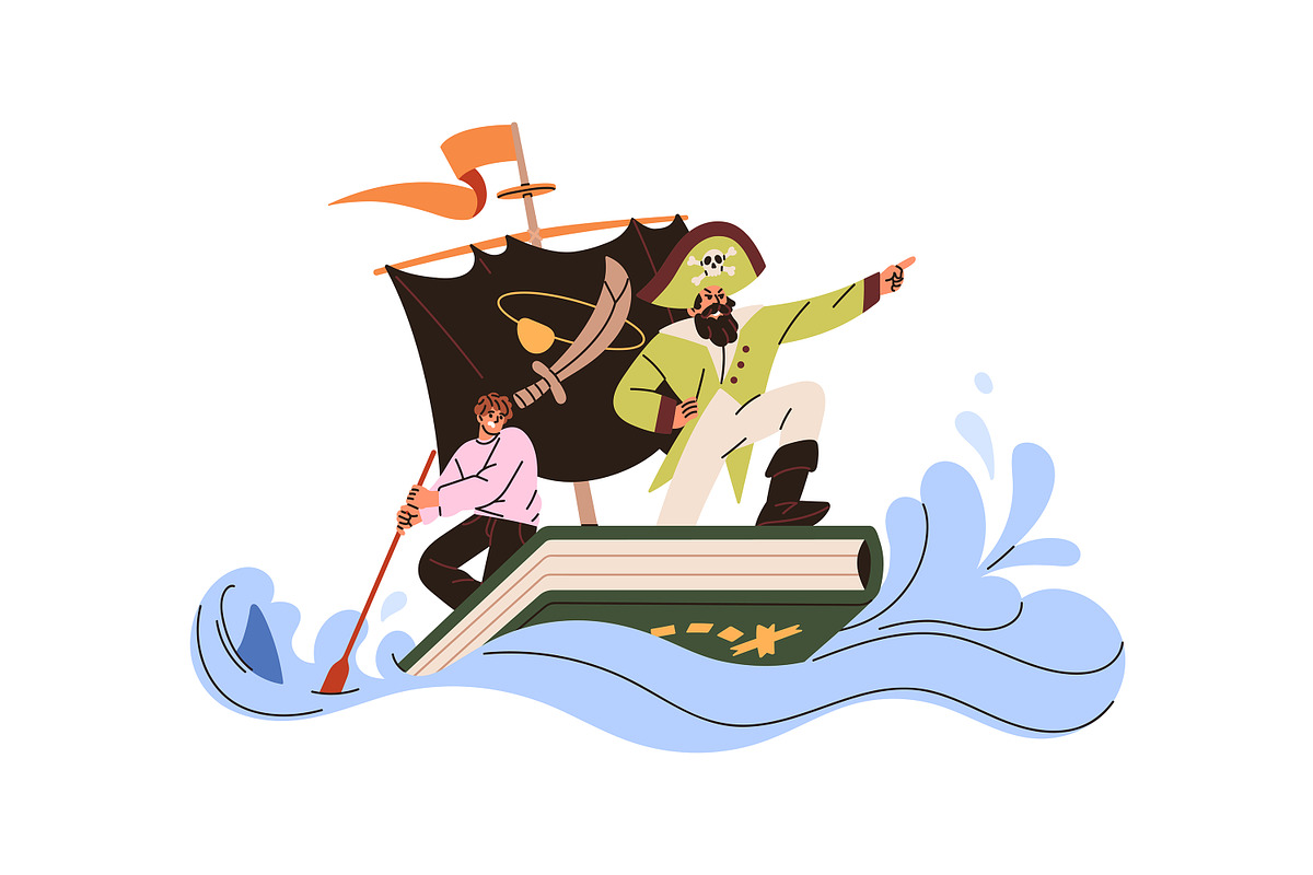 Fantasy books concepts set, a Person Illustration by PaperTrident (Photo 7 of 9)