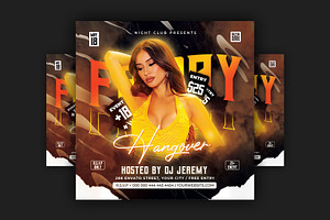 Dj Night Party Club Flyer