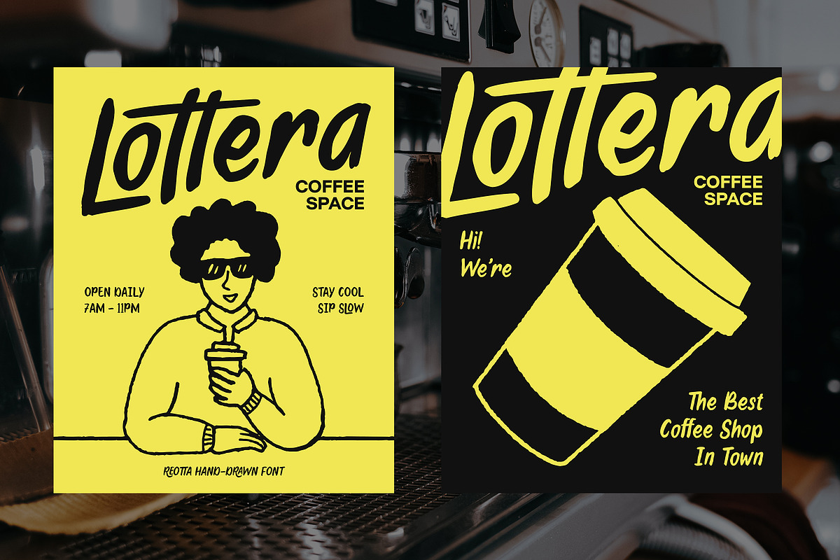 Reotta - Imperfect Hand Drawn Font, a Handwritten Font by Mbonster Design Studio (Photo 2 of 17)