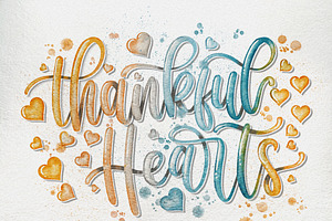 Watercolor Lettering Procreate Kit