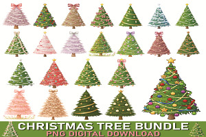 Christmas Tree PNG Bundle