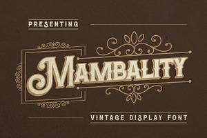 Mambality Font, a Script Font by Haws.std